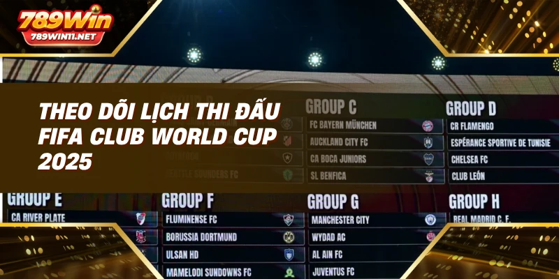 Theo dõi lịch thi đấu FIFA Club World Cup 2025